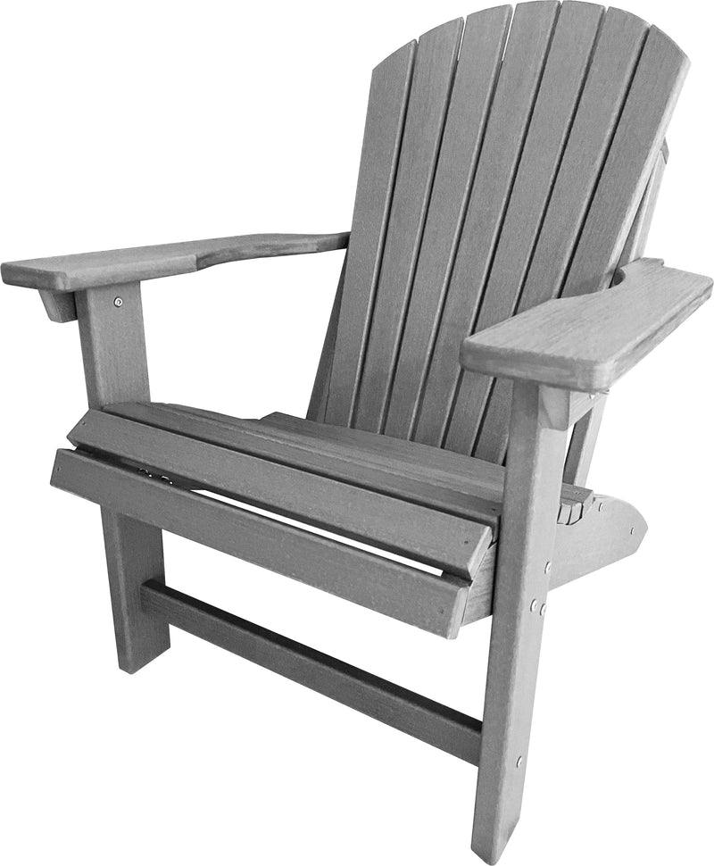 QUICK SHIP - SET OF 4 - DURAWEATHER POLY® KING SIZE STATIONARY ADIRONDACK CHAIR