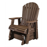 poly wood porch rocker glider outdoor single adirondack chair duraweather