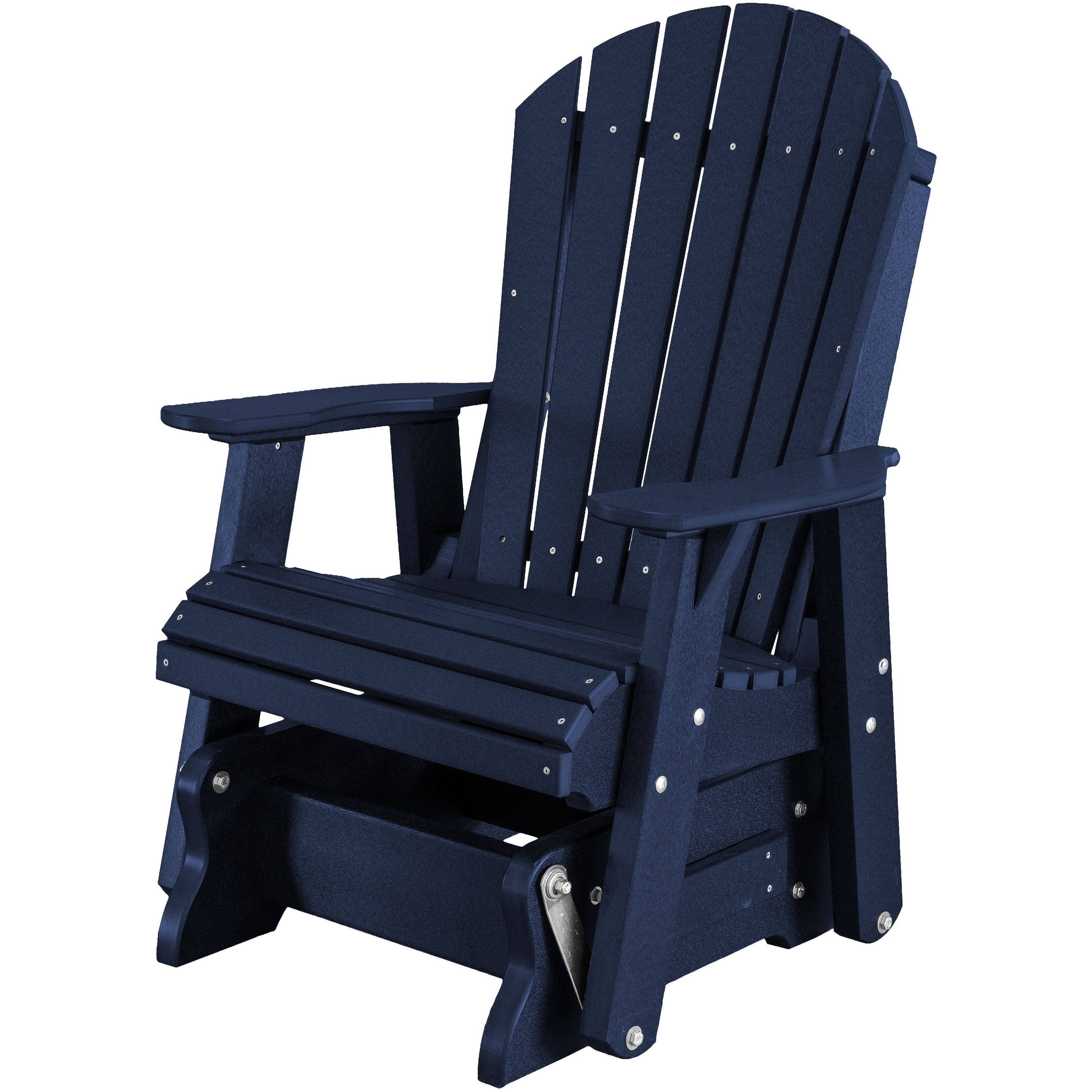 poly wood porch rocker glider outdoor single adirondack chair duraweather