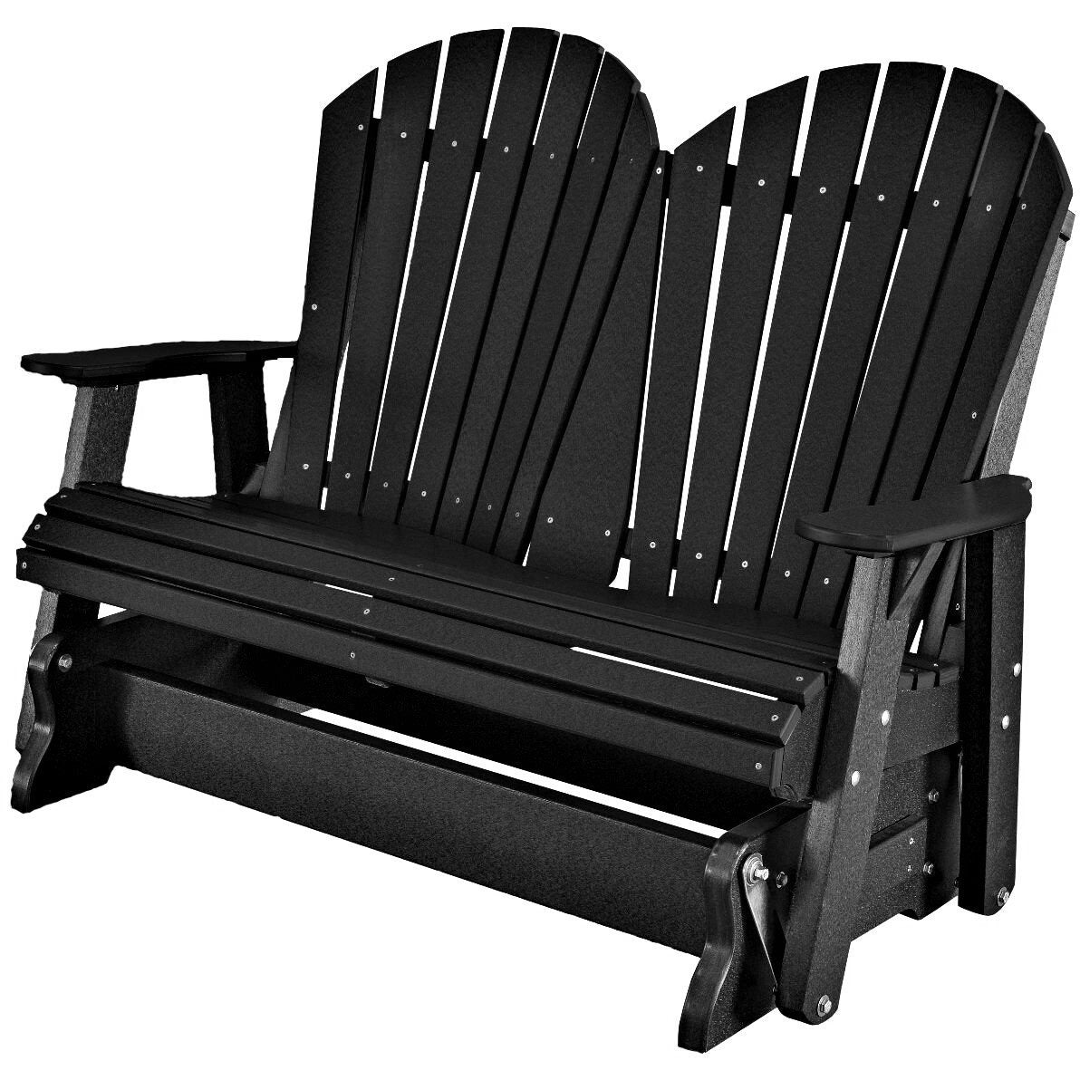 outdoor double glider rocker duraweather polywood allweather rustic furniture