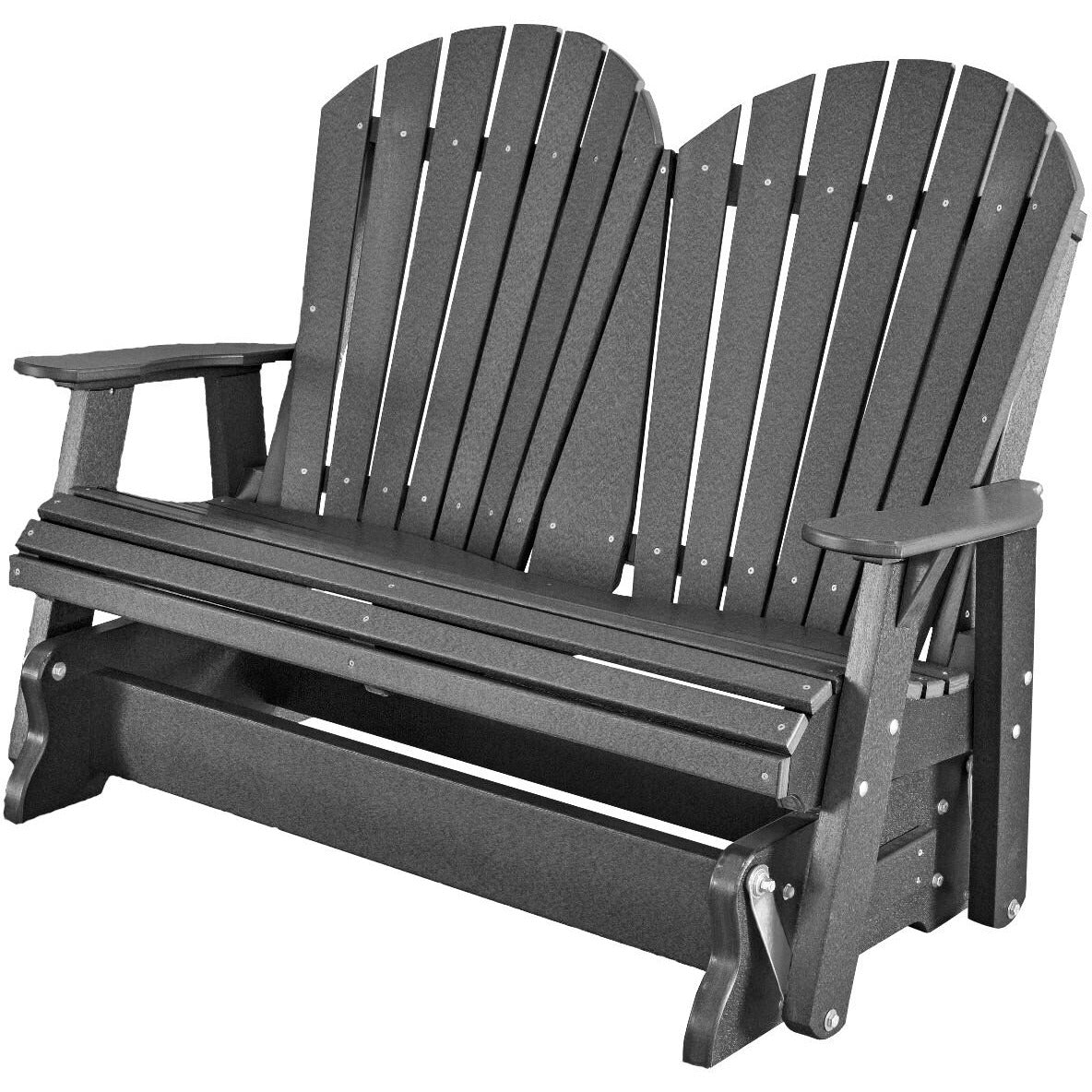 outdoor double glider rocker duraweather polywood allweather rustic furniture