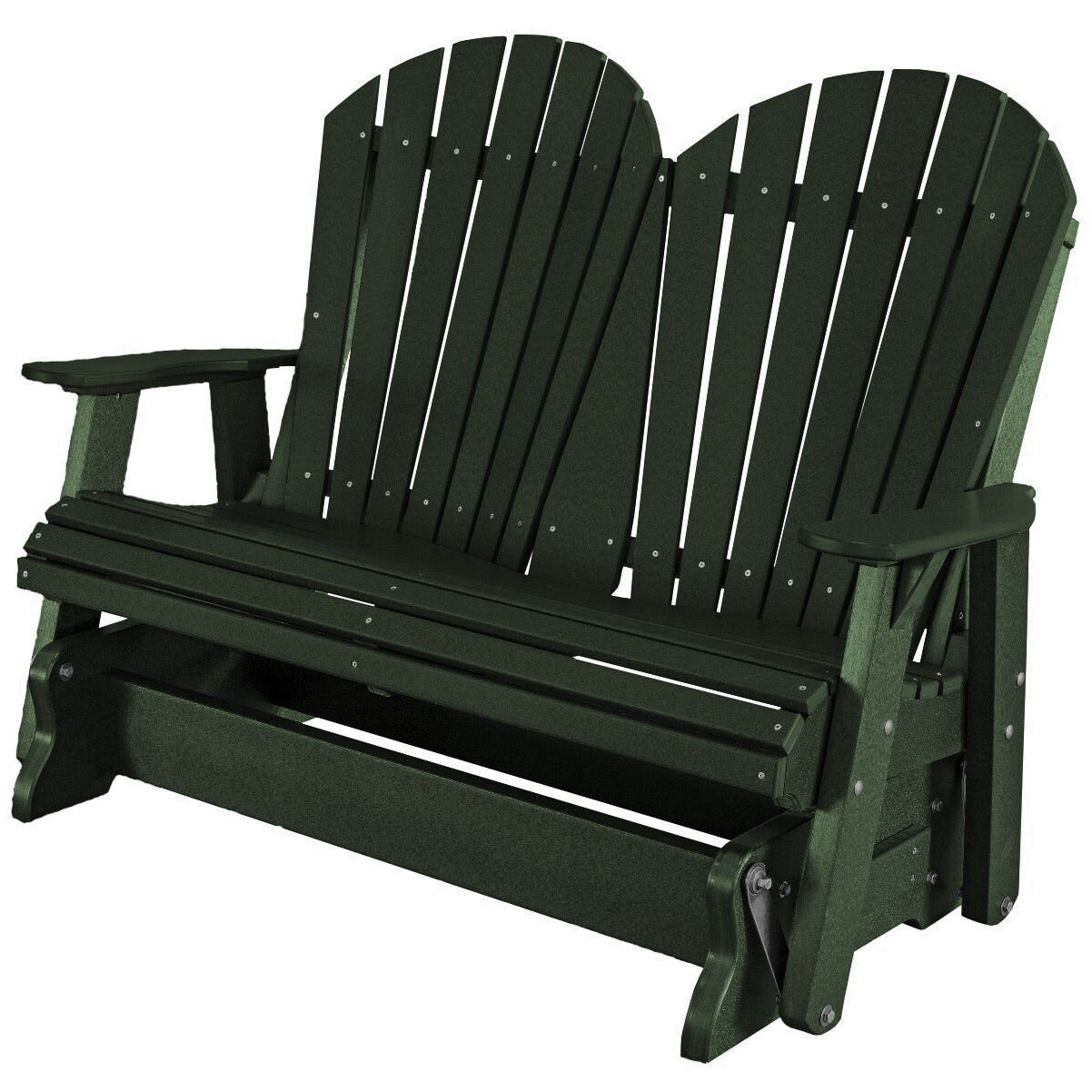 DuraWeather Poly Adirondack Loveseat Double Glider