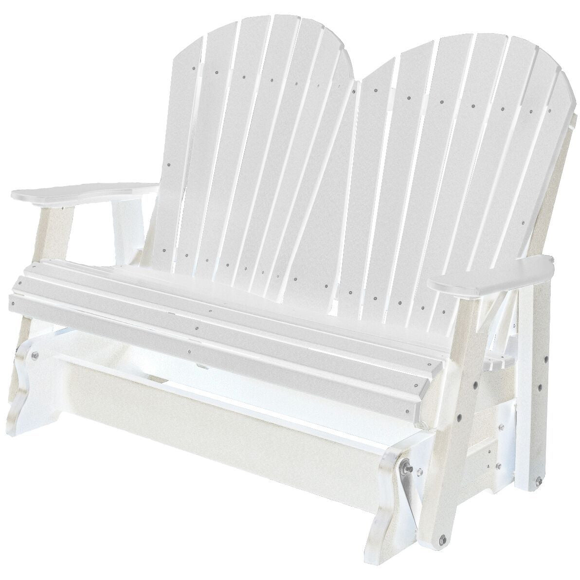 outdoor double glider rocker duraweather polywood allweather rustic furniture