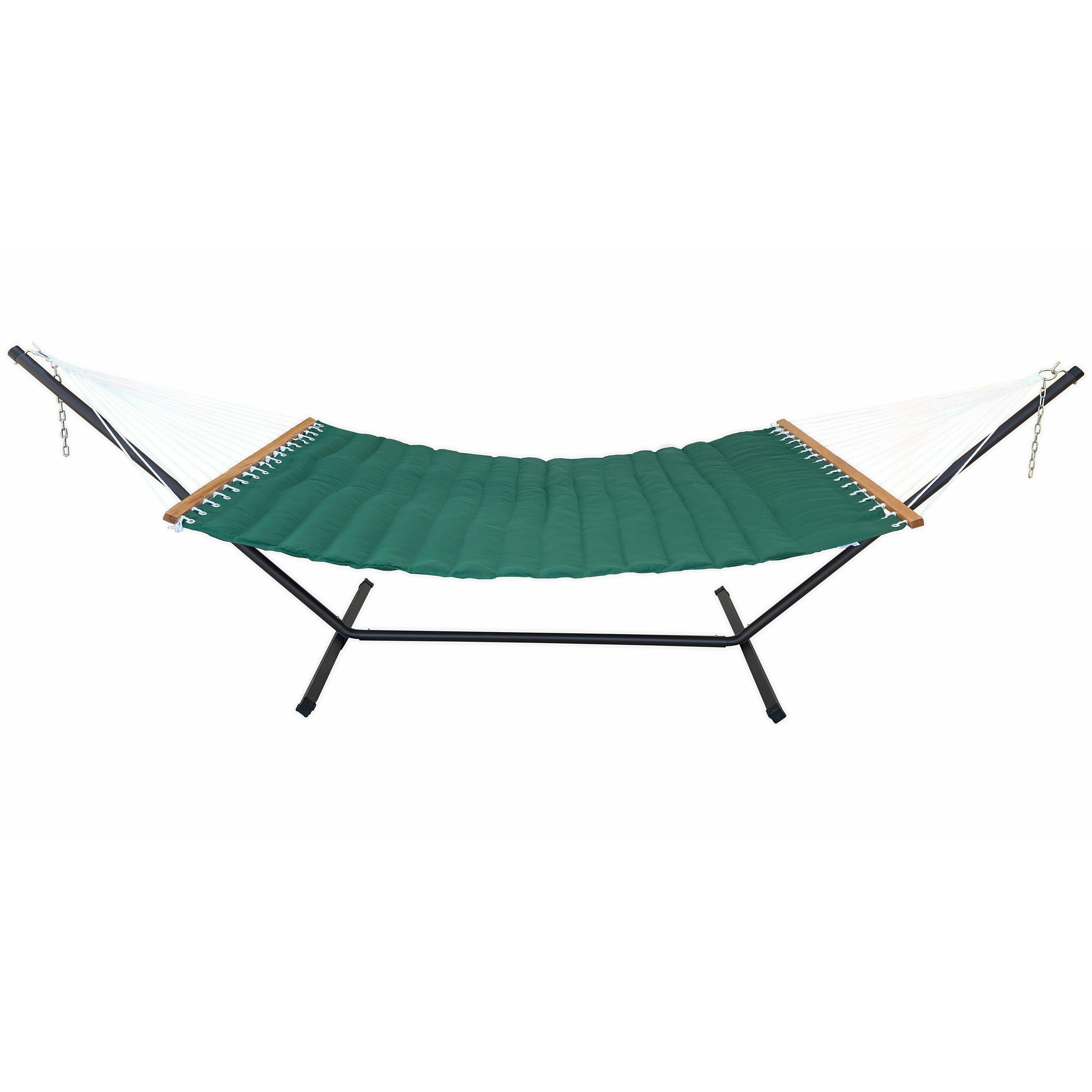 DURAWEATHER POLY® Hammock with Steel Stand and Pillow in Sunbrella Fabrics