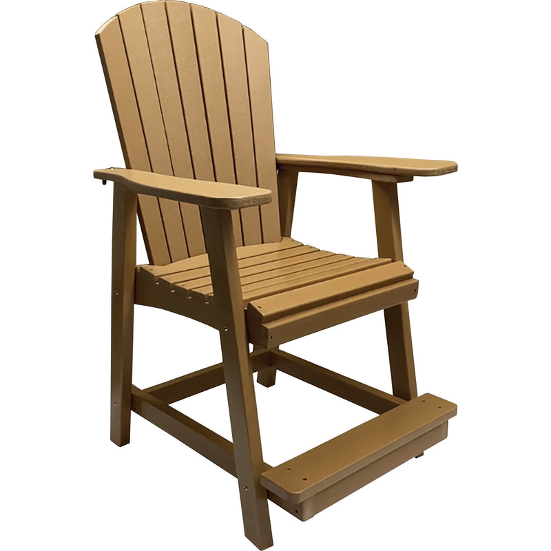 DuraWeather Poly&reg; 5 pc. 40"rd Classic Adirondack Counter Set - Quick Ship