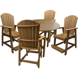 DuraWeather Poly&reg; 5 pc. 40"rd Classic Adirondack Counter Set - Quick Ship