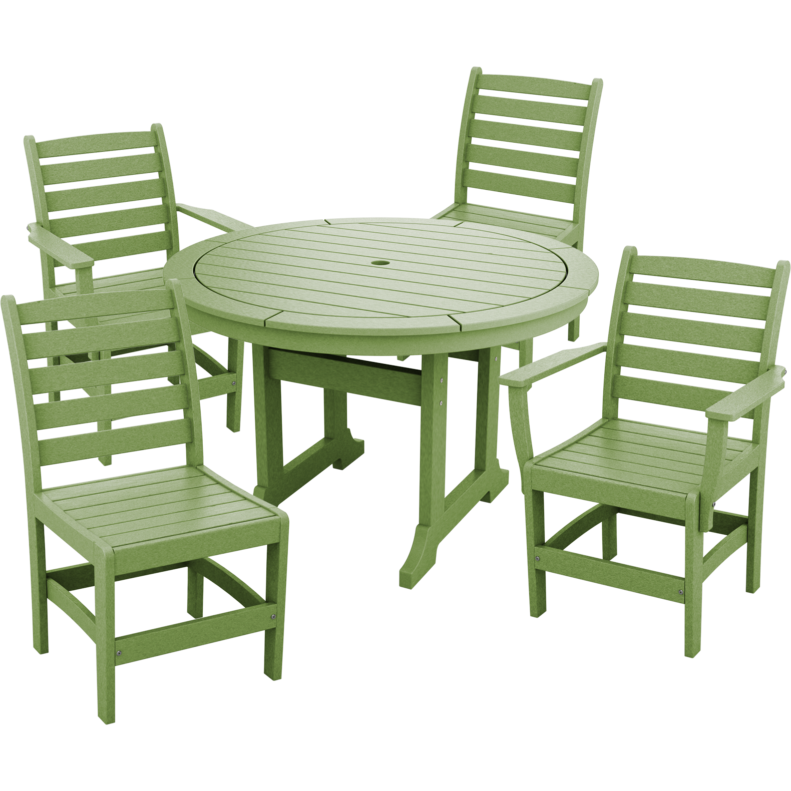 DURAWEATHER POLY® 5-Piece Meadowbrook Dining Table Set with Two Arm Chairs and Two Side Chairs