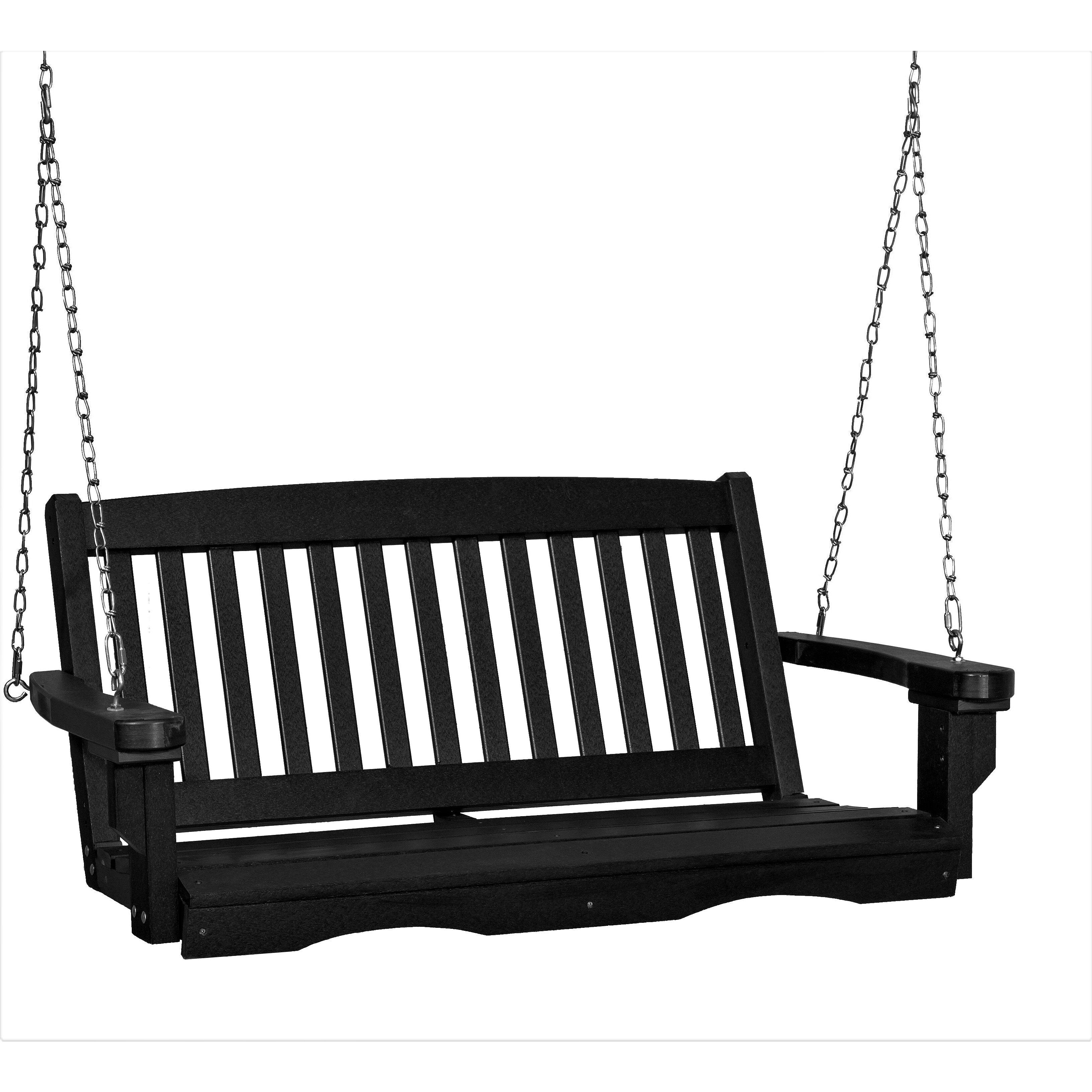 DURAWEATHER POLY ENGLISH GARDEN MISSION 4'FT PORCH SWING