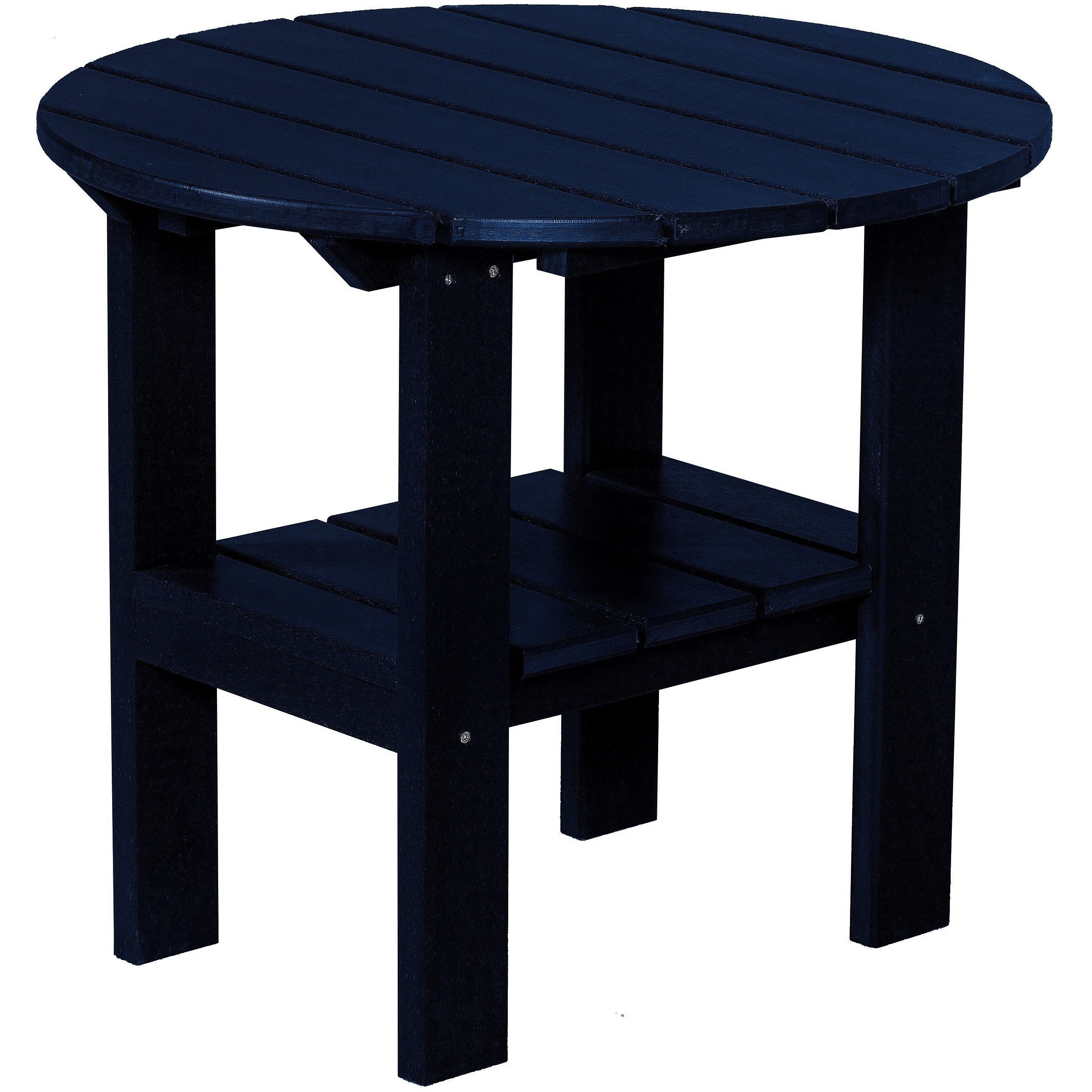 24" Round Classic End Table With Lower Tier