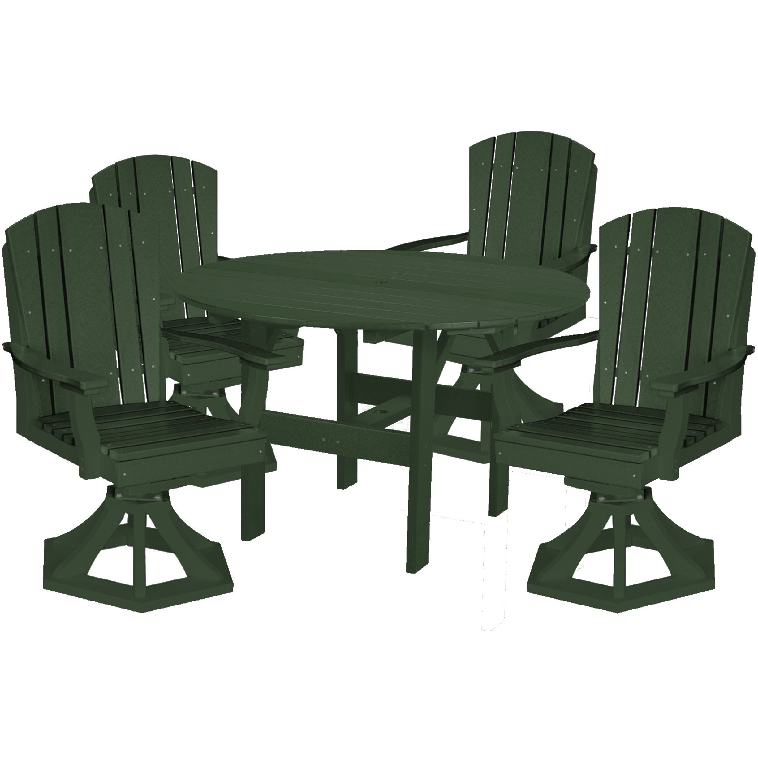 DURAWEATHER POLY® 5-Piece Plantation Dining Table Set With Four Swivels