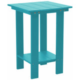 aruba blue modern counter height table all weather poly wood