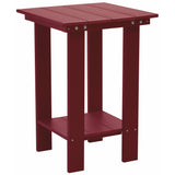 burgundy modern counter height table all weather poly wood