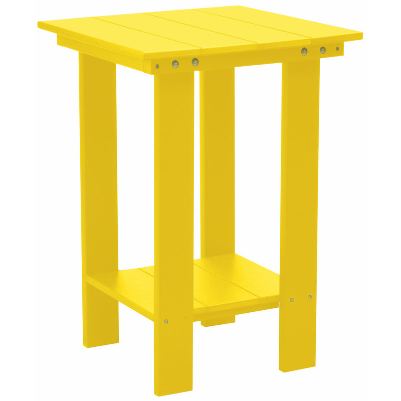 yellow modern counter height table all weather poly wood