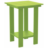 kiwi green modern counter height table all weather poly wood