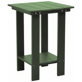 natural forest green modern counter height table all weather poly wood