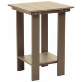 birchwood taupe modern counter height table all weather poly wood
