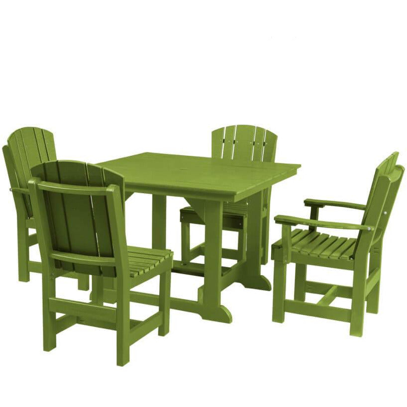 poly furniture dining set table and chairs poly resin lumber outdoor patio furniture duraweather