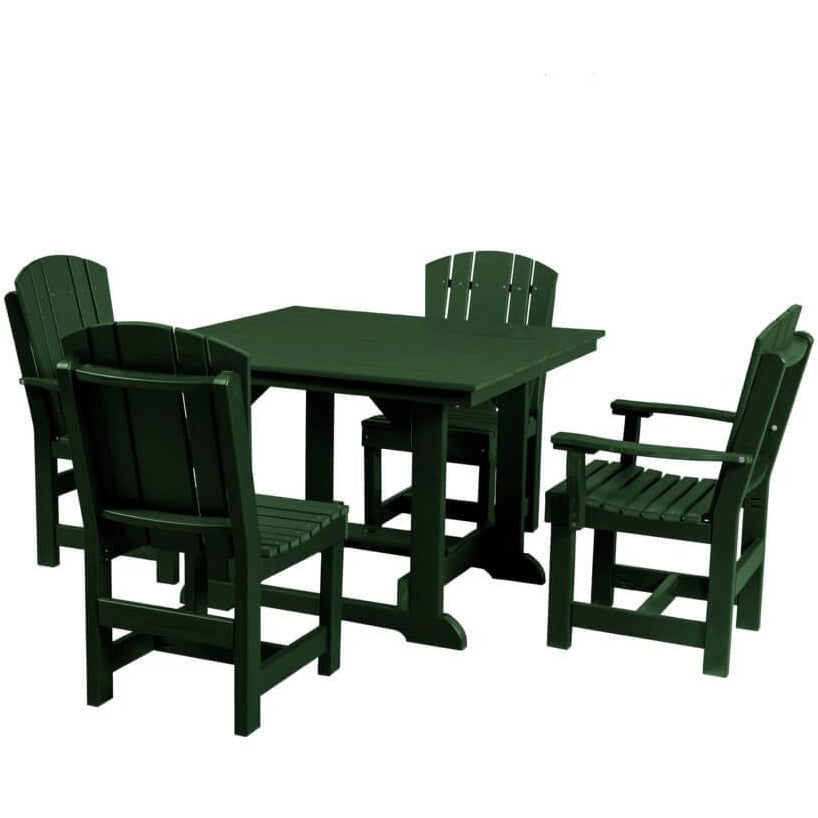 poly furniture dining set table and chairs poly resin lumber outdoor patio furniture duraweather