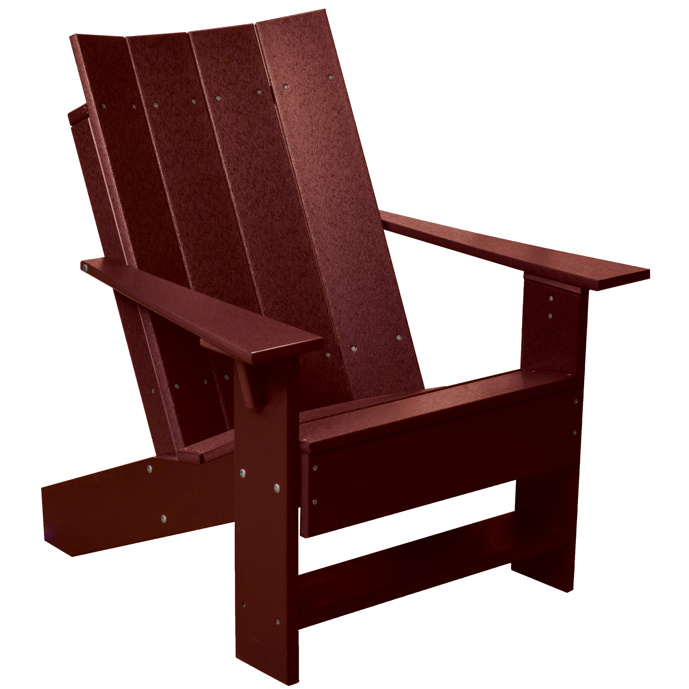 DuraWeather Poly Set of 2 Modern Adirondack Chair & End Table