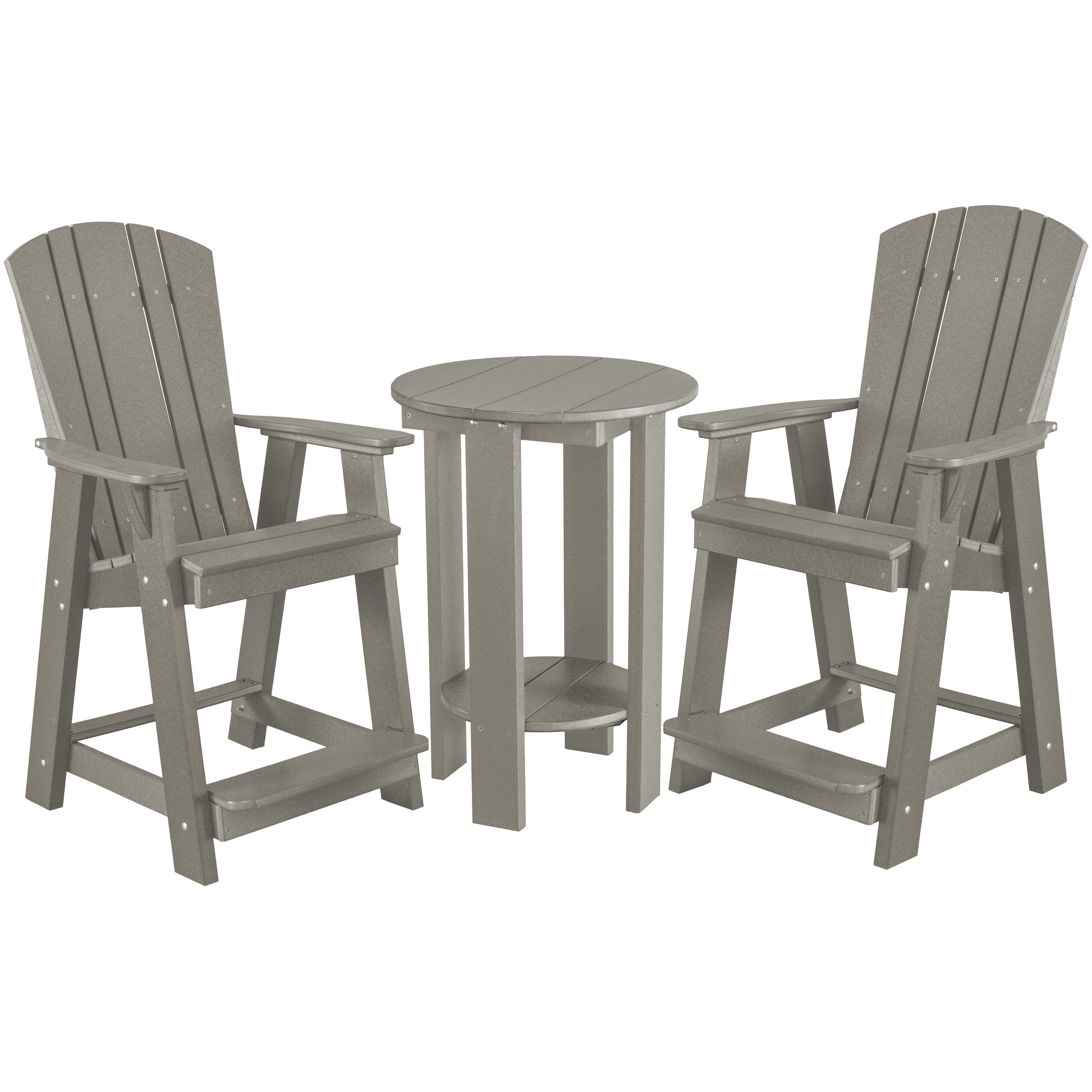 polywood furniture, patio furniture, bistro set, counter chairs, counter table set, poly resin furniture, polywood, duraweather poly, berlin gardens, sister bay furniture, recycled furniture, poly furniture, poly, outdoor furniture