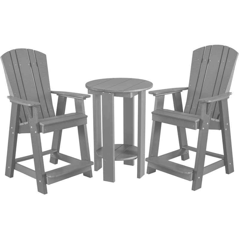 Set of 3 - Plantation Counter Height Adirondack Chairs