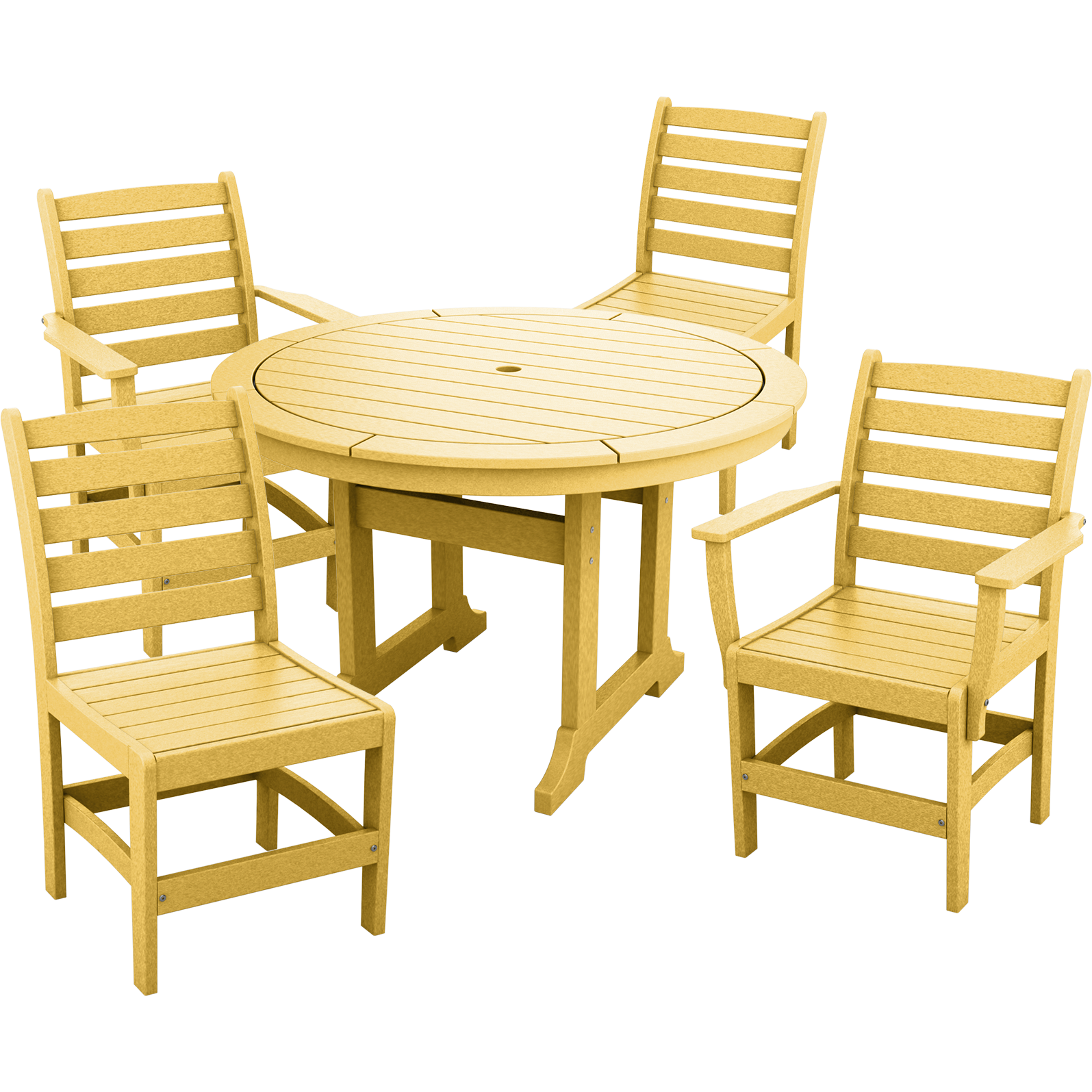 DURAWEATHER POLY® 5-Piece Meadowbrook Dining Table Set with Two Arm Chairs and Two Side Chairs