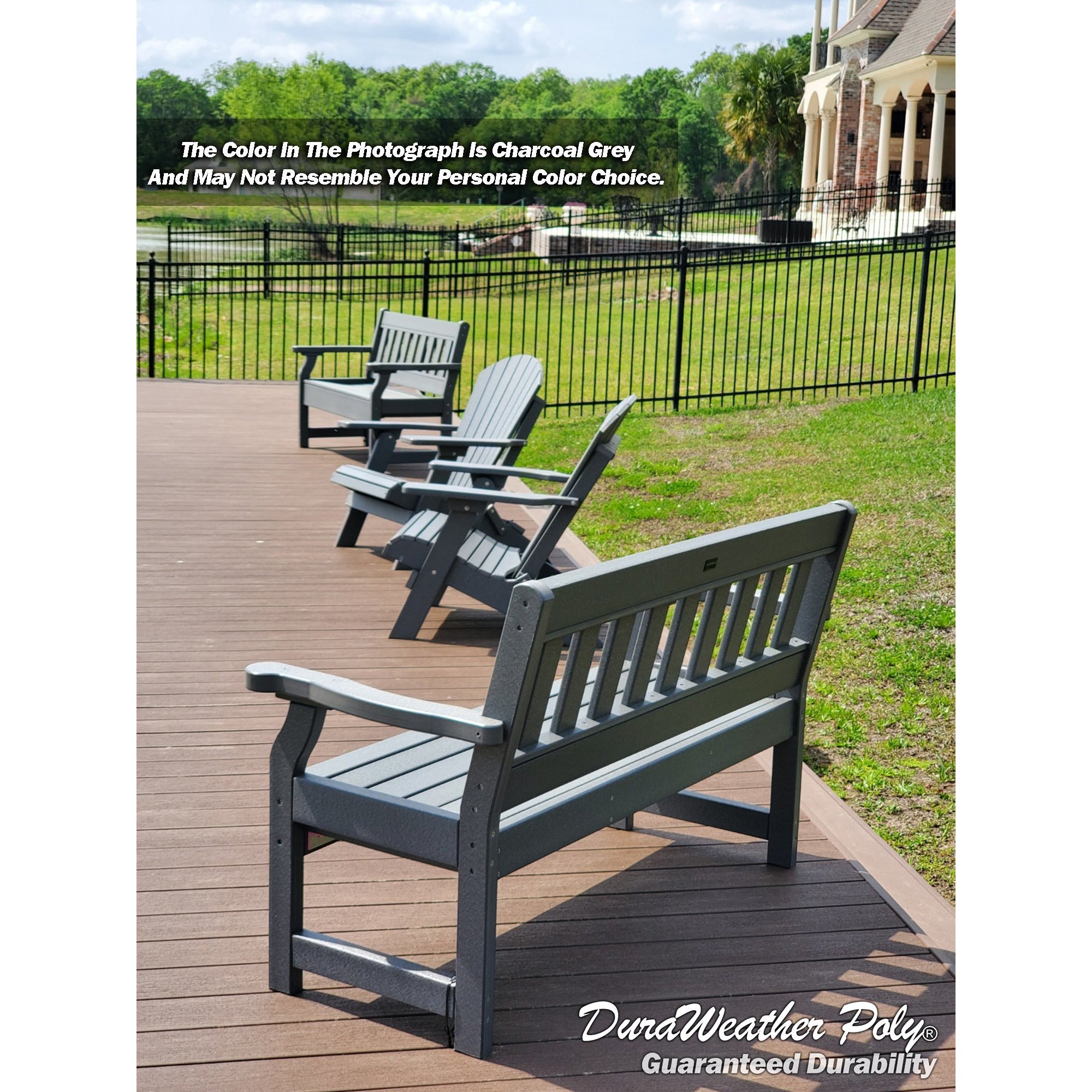 DuraWeather Poly ENGLISH Garden Mission Bench