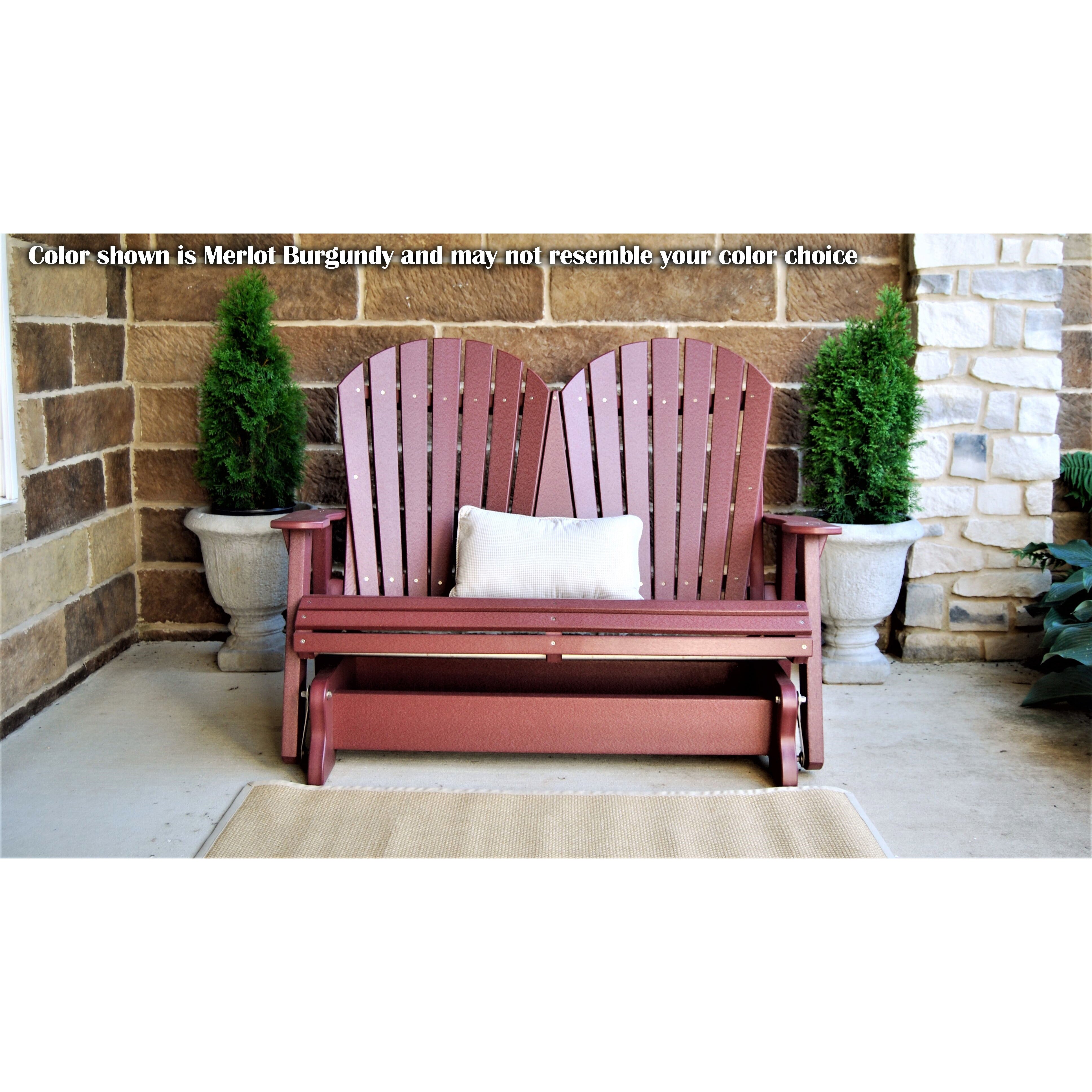 outdoor double glider rocker duraweather polywood allweather rustic furniture