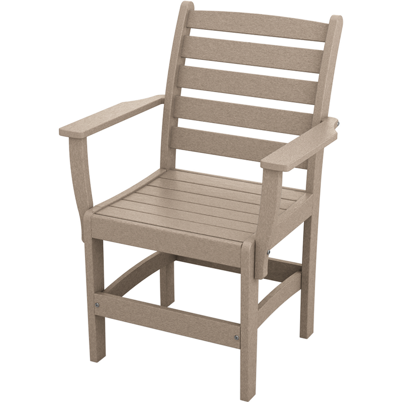 birchwood taupe countryside dining chair all weather patio furniture