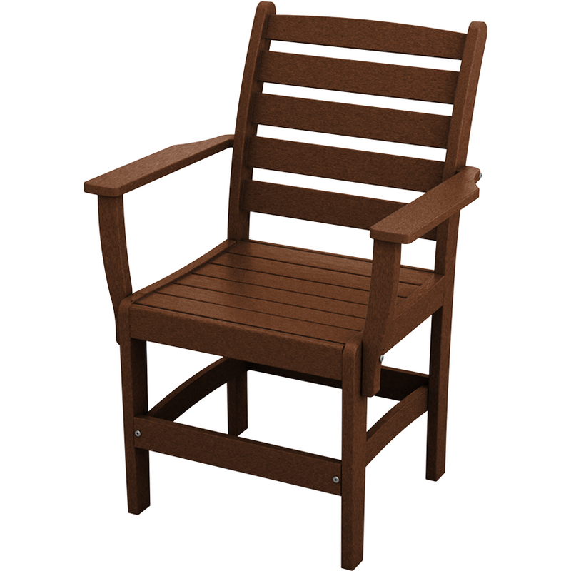chocolate brown countryside dining chair all weather patio furniture