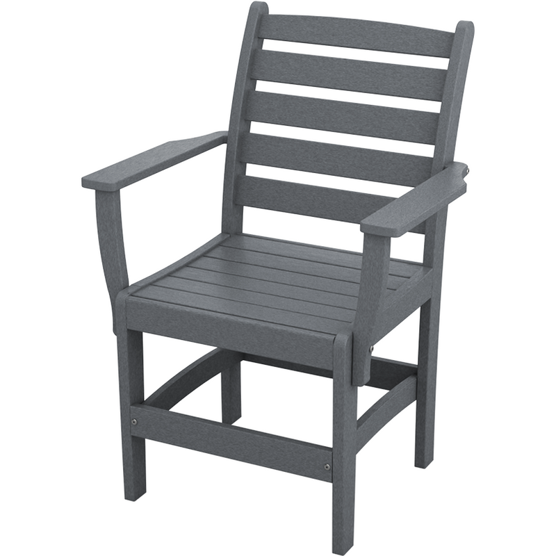 charcoal countryside dining chair all weather patio furniture