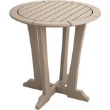 birchwood taupe countryside bistro table 30" high all weather poly wood