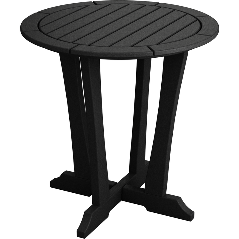 black countryside bistro table 30" high all weather poly wood