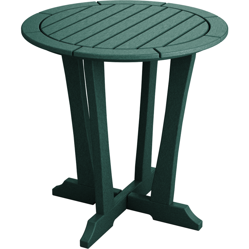natural forest green countryside bistro table 30" high all weather poly wood
