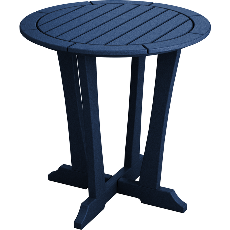 navy countryside bistro table 30" high all weather poly wood