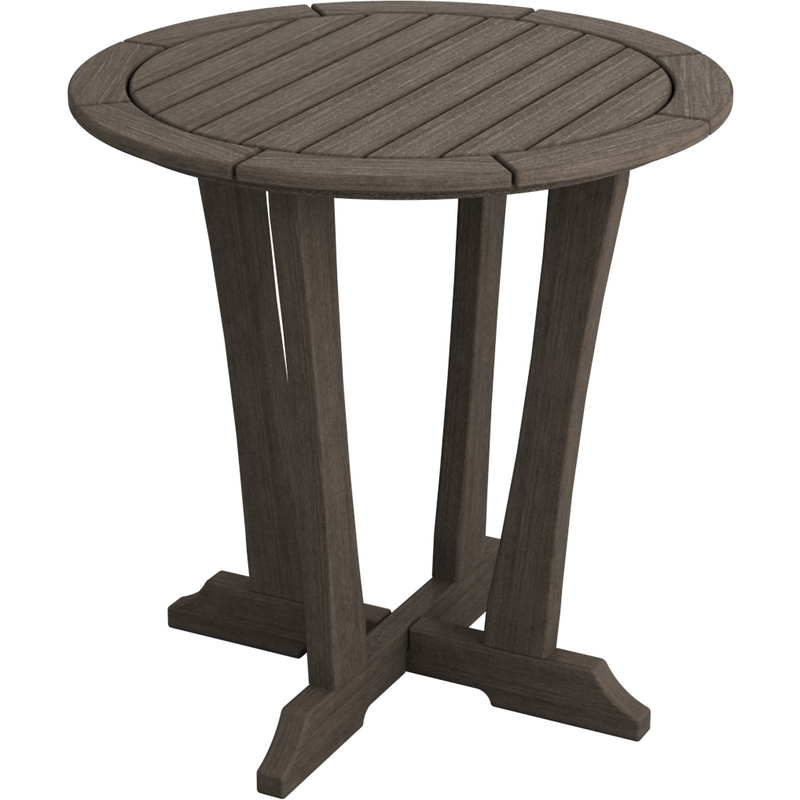 coastal grey countryside bistro table 30" high all weather poly wood