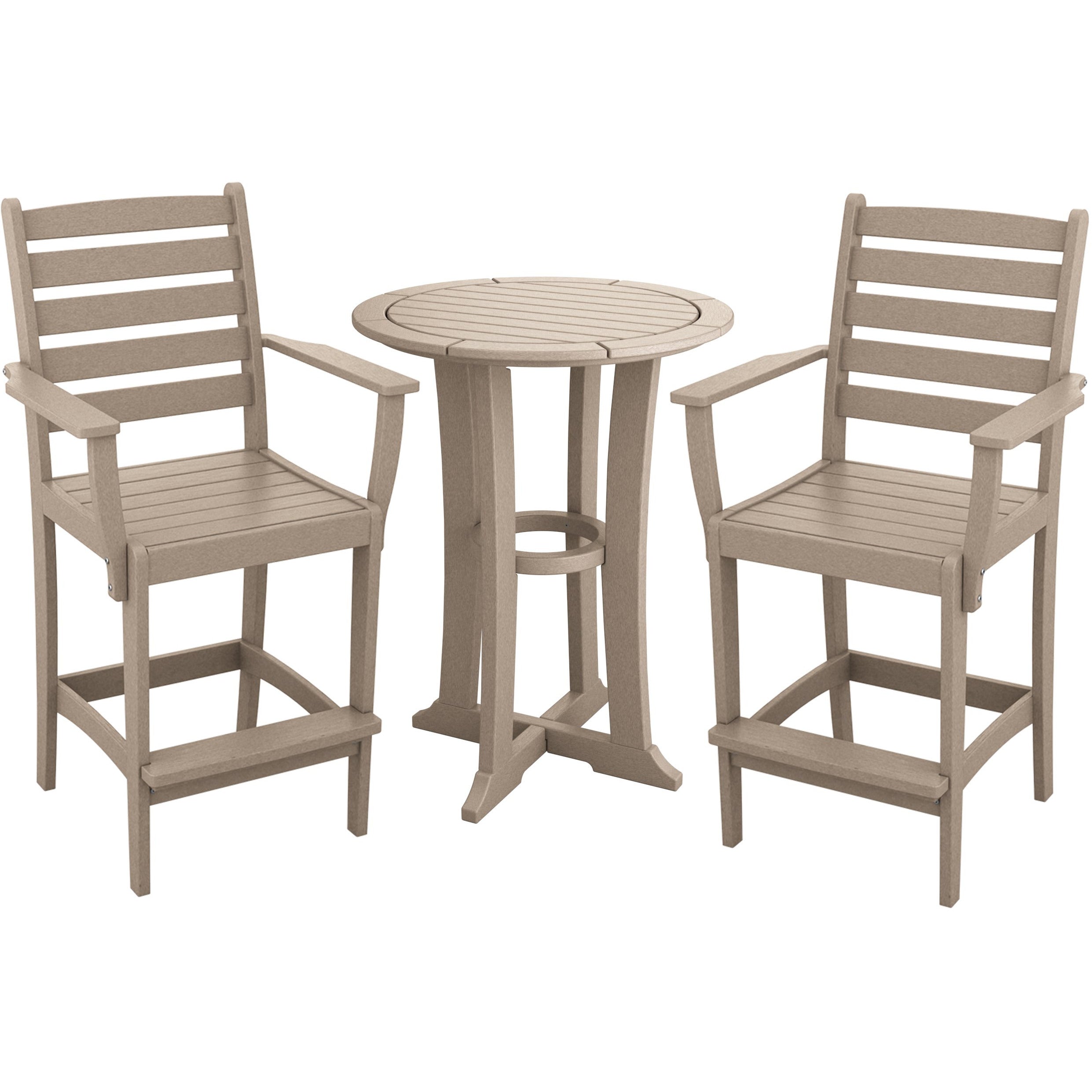 DURAWEATHER POLY® 3-Piece Meadowbrook Bar Height Bistro Set