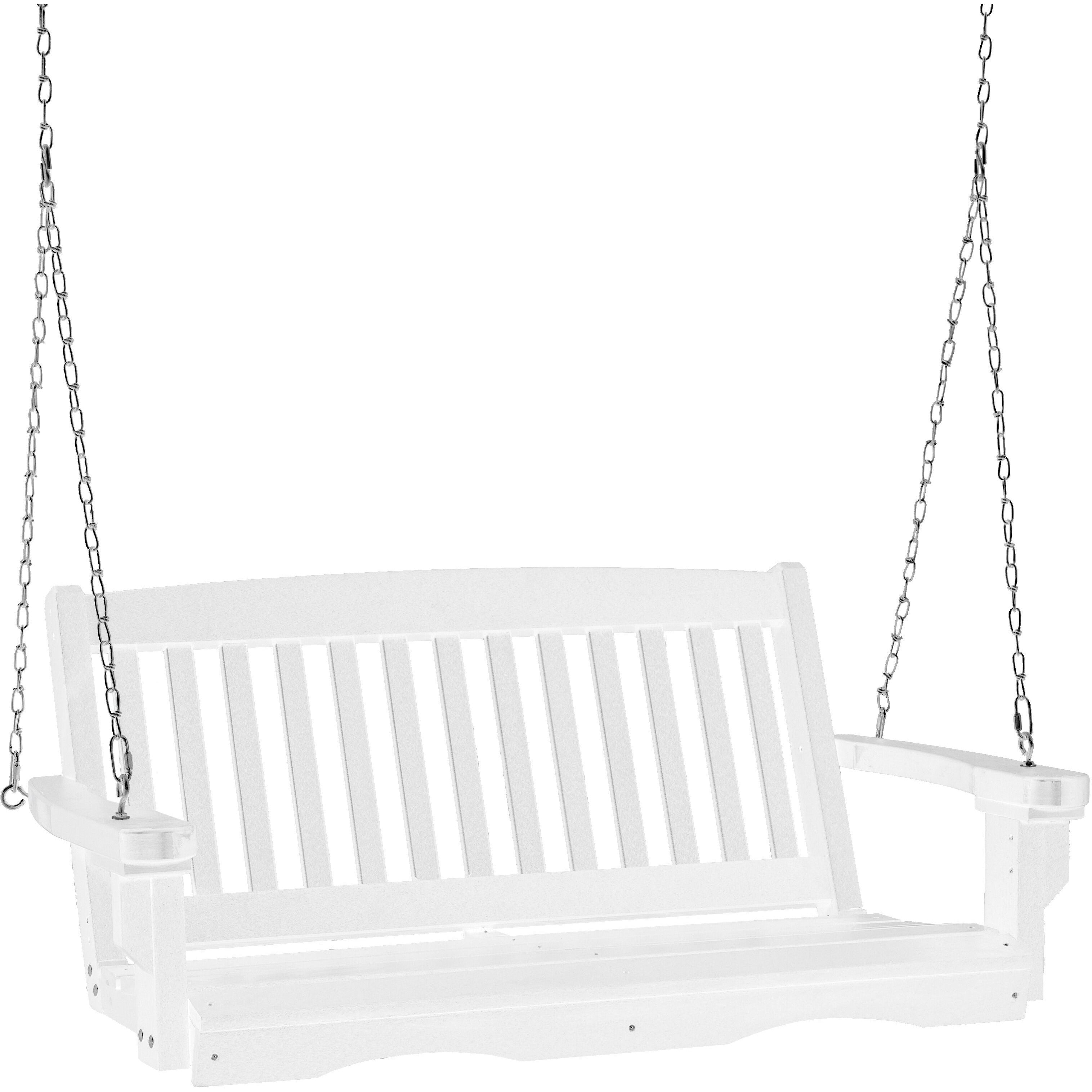 DURAWEATHER POLY ENGLISH GARDEN MISSION 4'FT PORCH SWING
