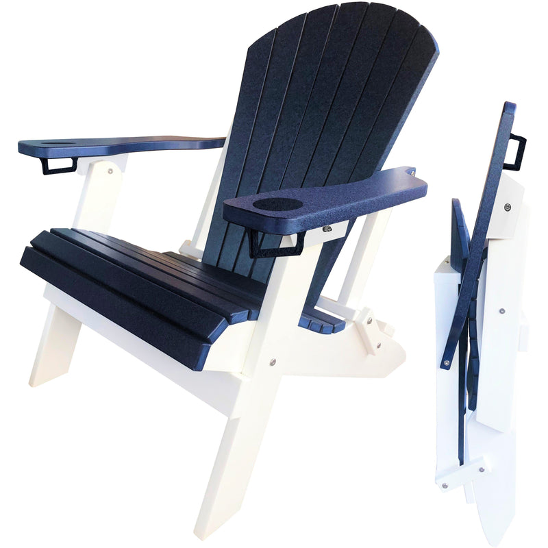 polywood folding adirondack chair