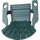 folding adirondack chair polywood green