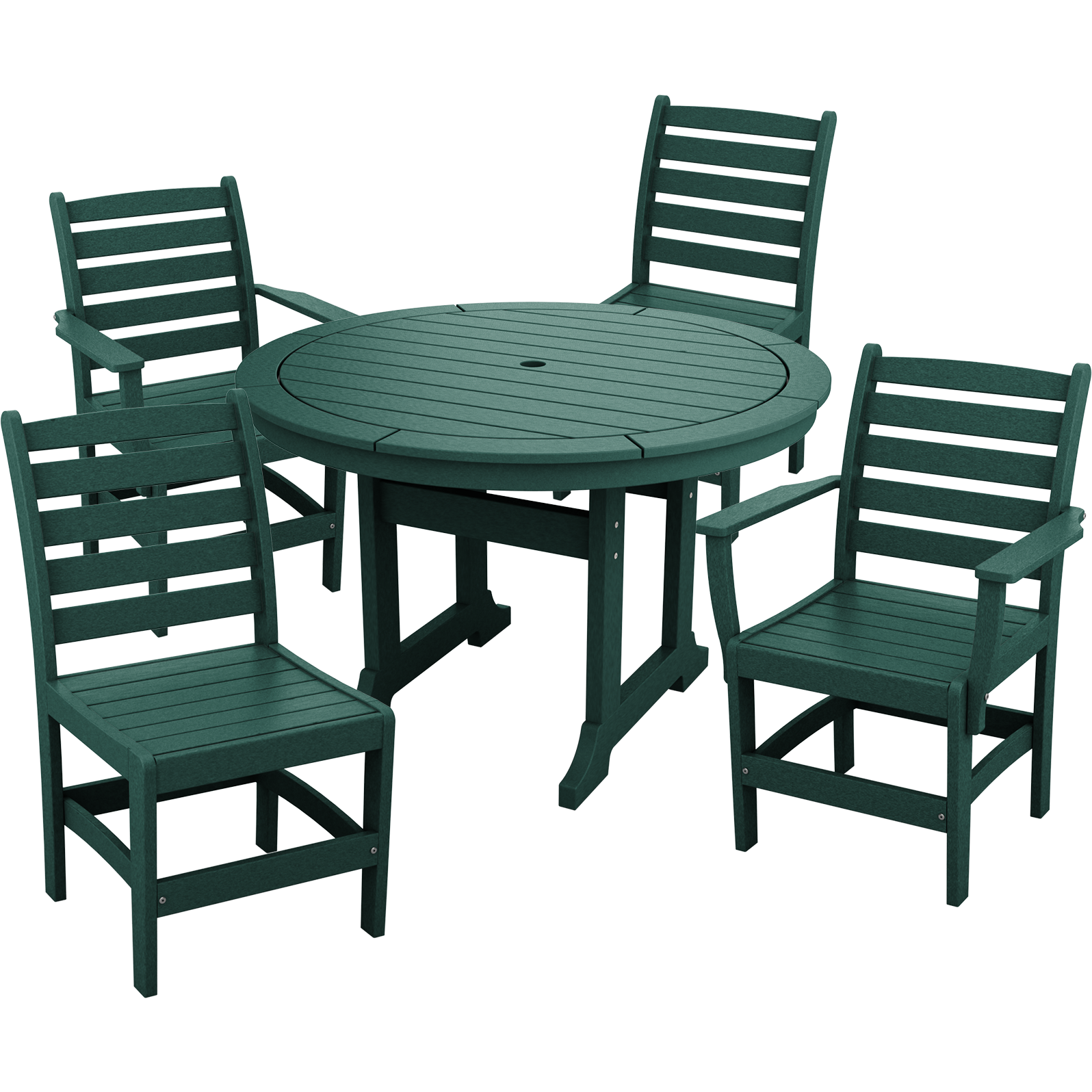 DURAWEATHER POLY® 5-Piece Meadowbrook Dining Table Set with Two Arm Chairs and Two Side Chairs