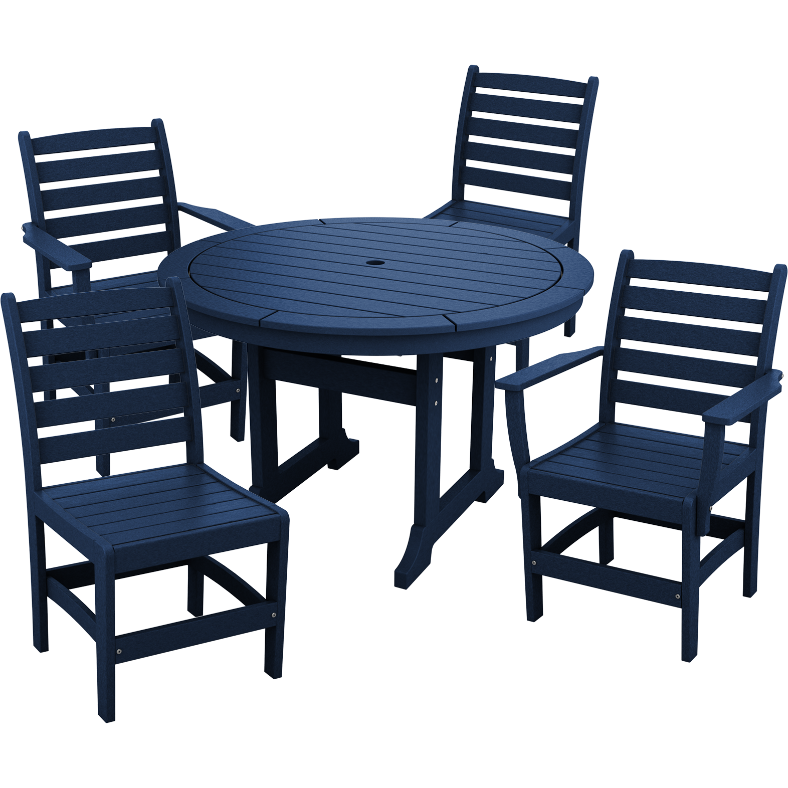 DURAWEATHER POLY® 5-Piece Meadowbrook Dining Table Set with Two Arm Chairs and Two Side Chairs