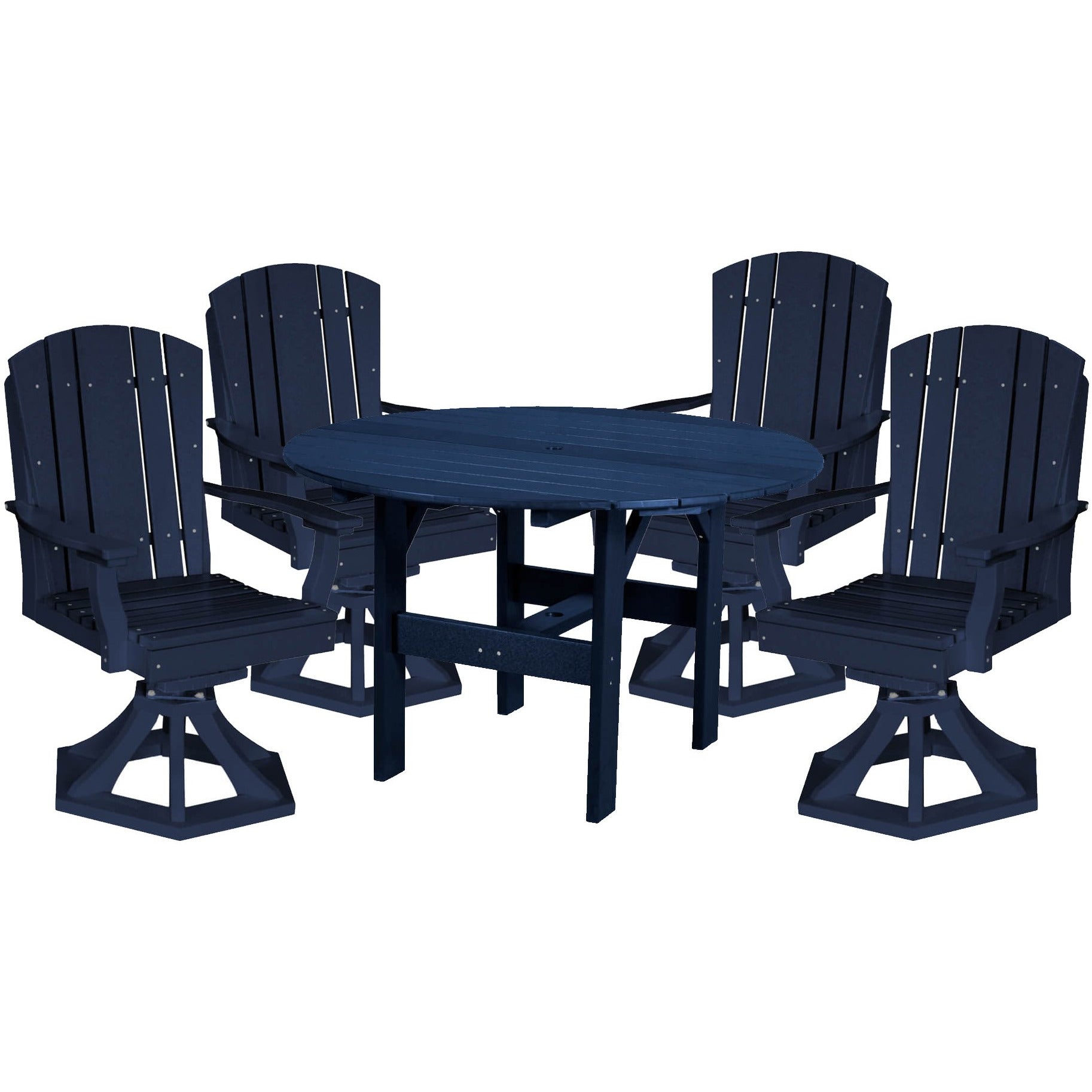 DURAWEATHER POLY® 5-Piece Plantation Dining Table Set With Four Swivels