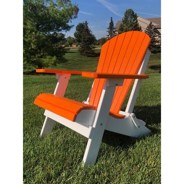 Folding Adirondack Orange Plastic Adirondack Chairs DuraWeather