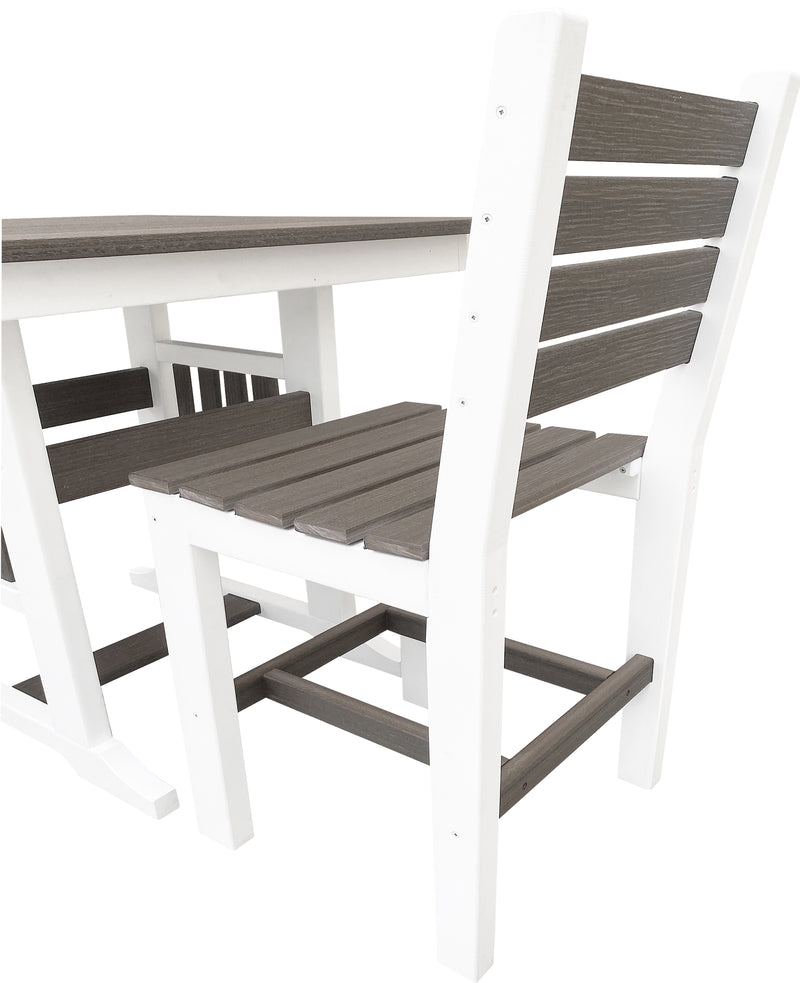 Outdoor Poly Patio Table Dining Set 