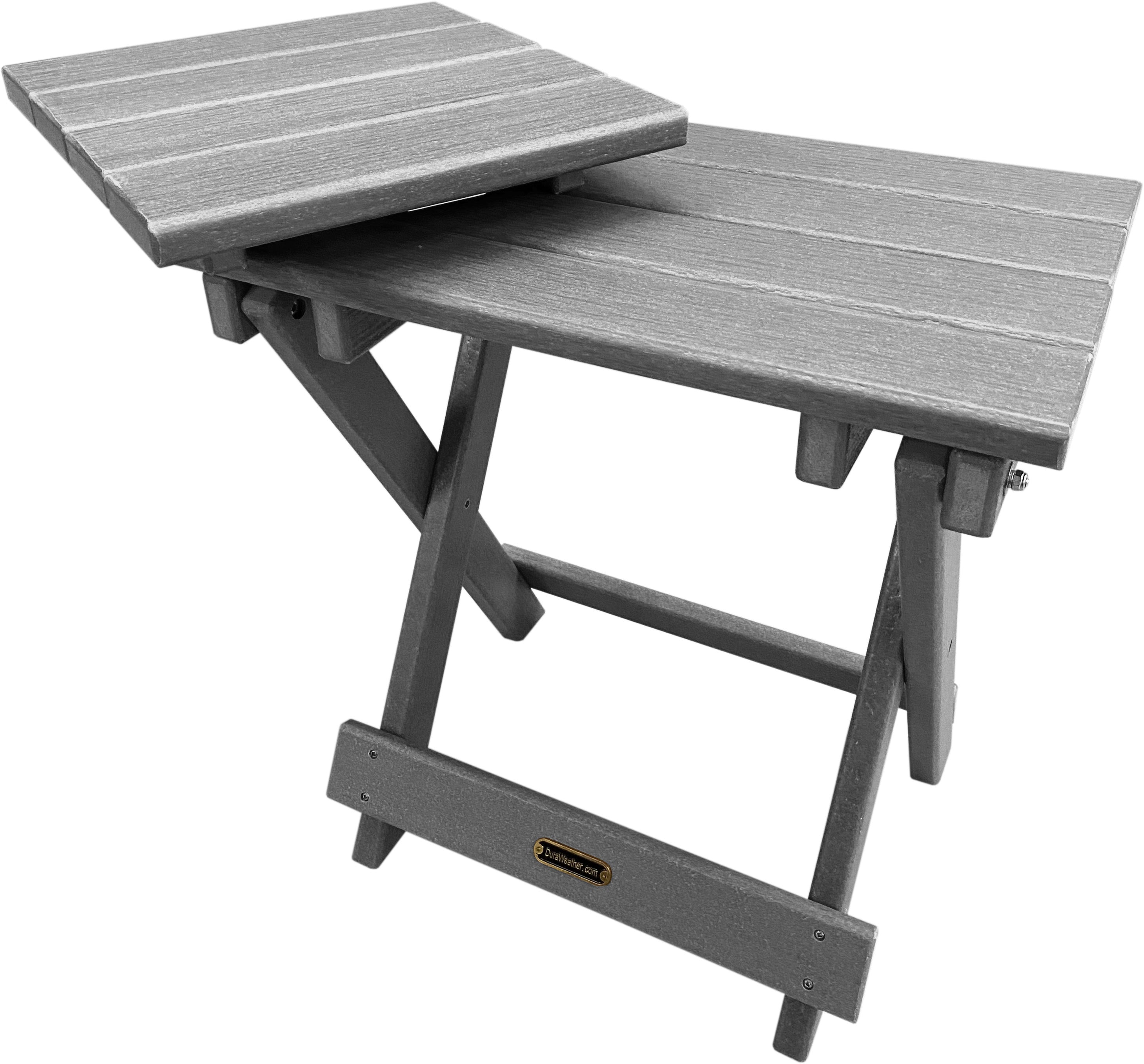 DURAWEATHER POLY® Folding Side Table w/ Removable Serving Tray