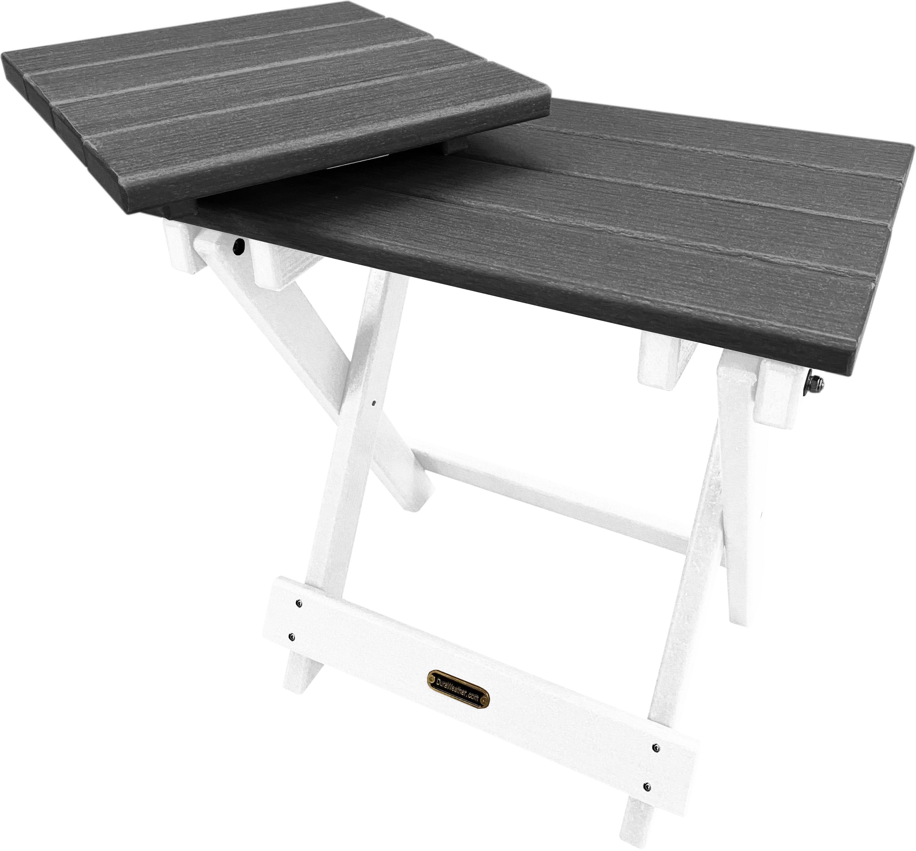 DURAWEATHER POLY® Folding Side Table w/ Removable Serving Tray