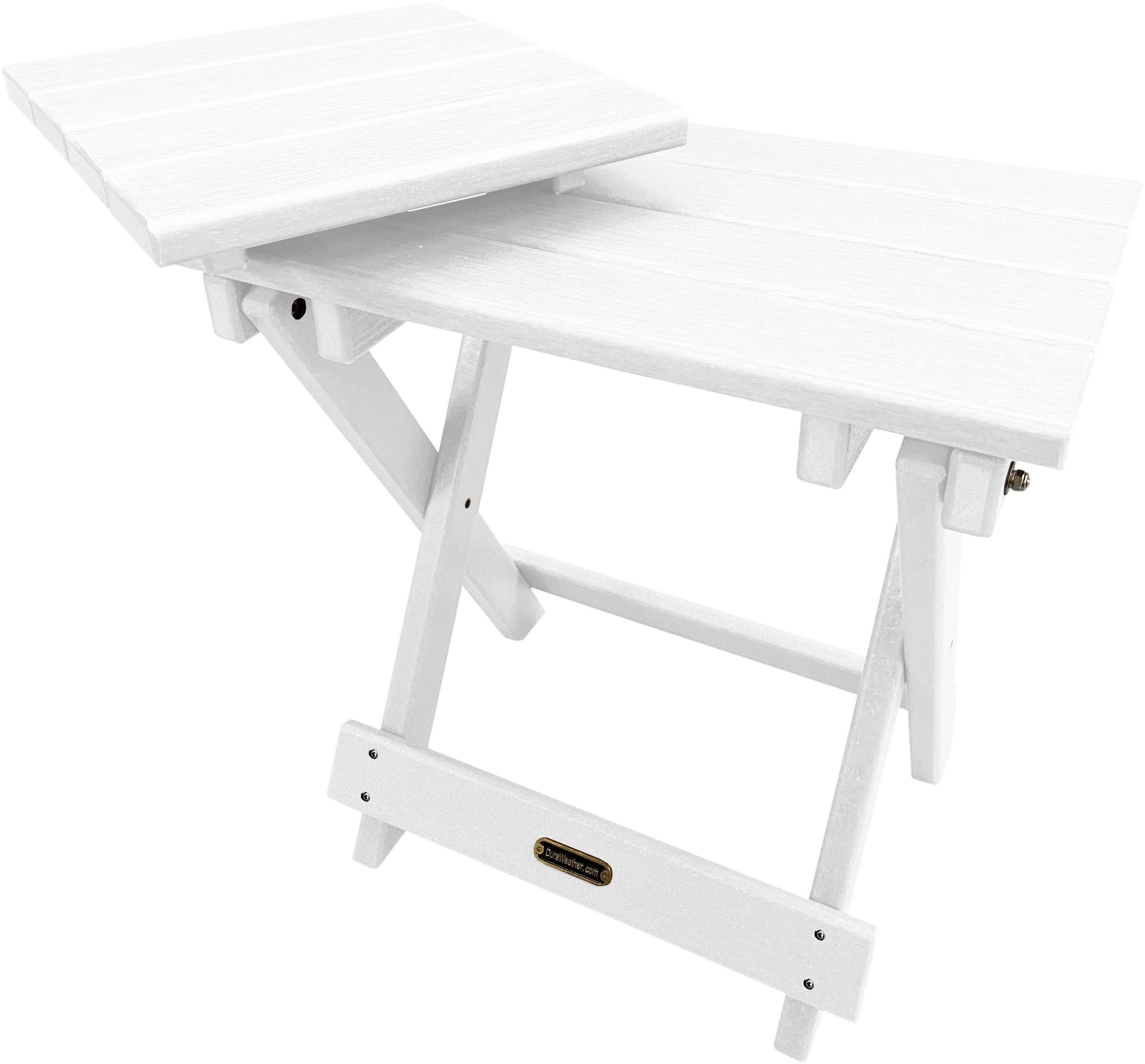 DURAWEATHER POLY® Folding Side Table w/ Removable Serving Tray