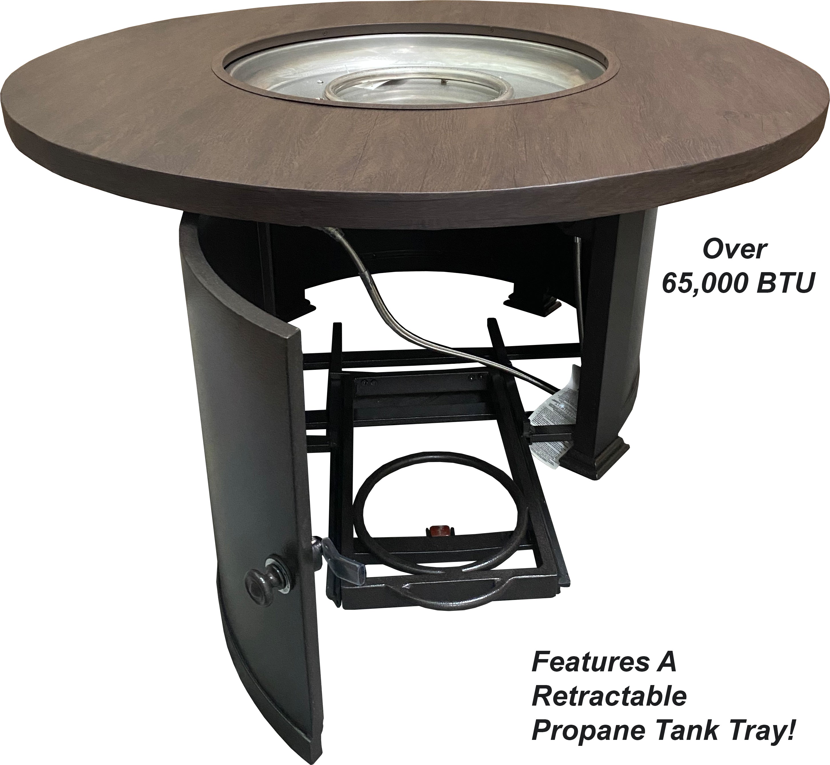 QUICK SHIP - DuraWeather Poly&reg; 48"rd Classic Outdoor Fire Pit