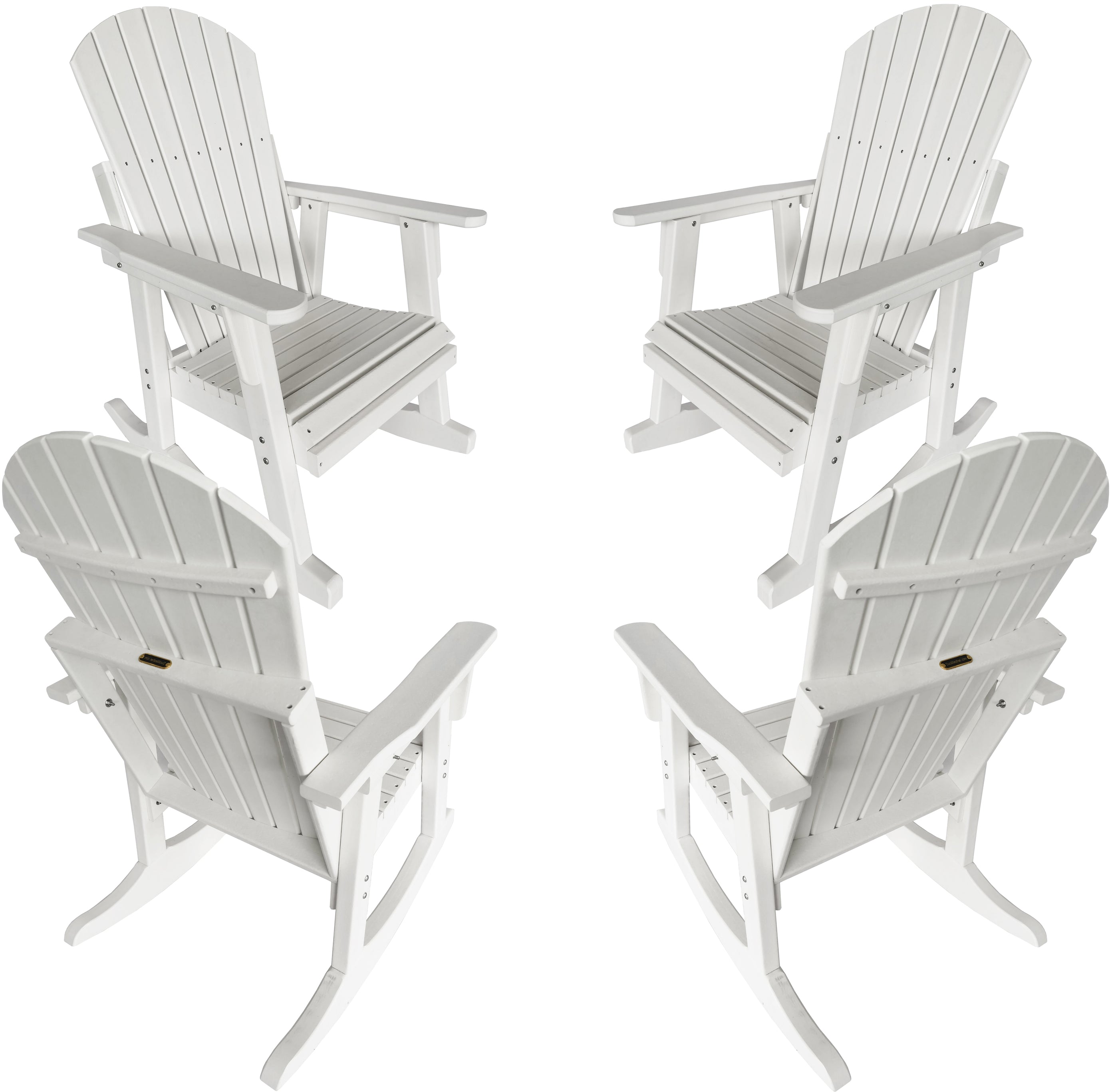 DURAWEATHER POLY® Set of 4 Adirondack Porch Rockers Lakeside Collection